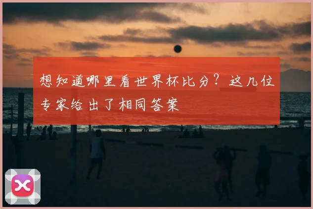 想知道哪里看世界杯比分？这几位专家给出了相同答案