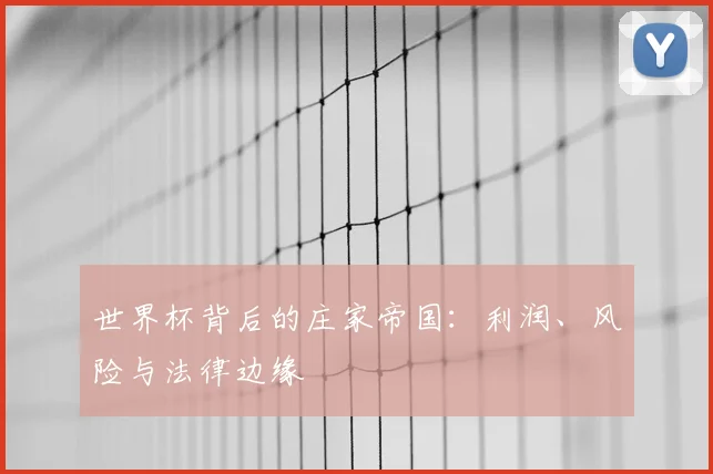 世界杯背后的庄家帝国：利润、风险与法律边缘